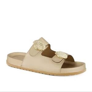 NEW ANDREA women's seashell ornaments sandal in gold